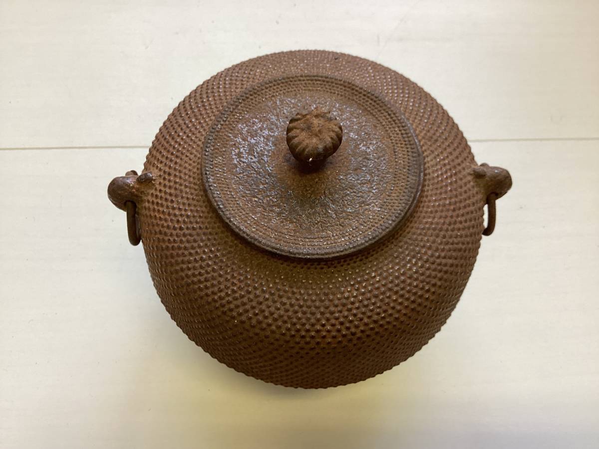 見事な 茶釜 炉釜 茶道具 茶器 鉄釜 釜 古道具 C116 釜 - caetanoparts