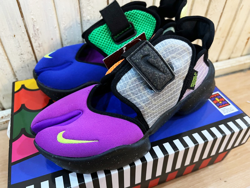 M33★ほぼ未使用 NIKE/ナイキ W NIKE AQUA RIFT ウィメンズアクアリフト CW5876-074 23cm マルチカラー サンダルスニーカー ★ _画像4