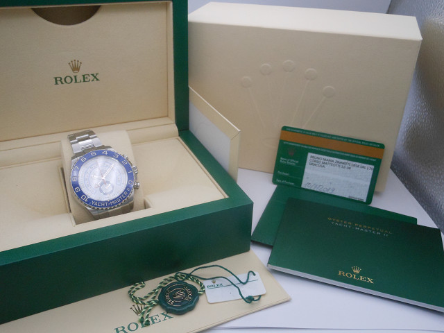 ♪ROLEX　ロレックス　ヨットマスターII　Ref116680　ギャラあり　２０１９年　美品　管理A70715