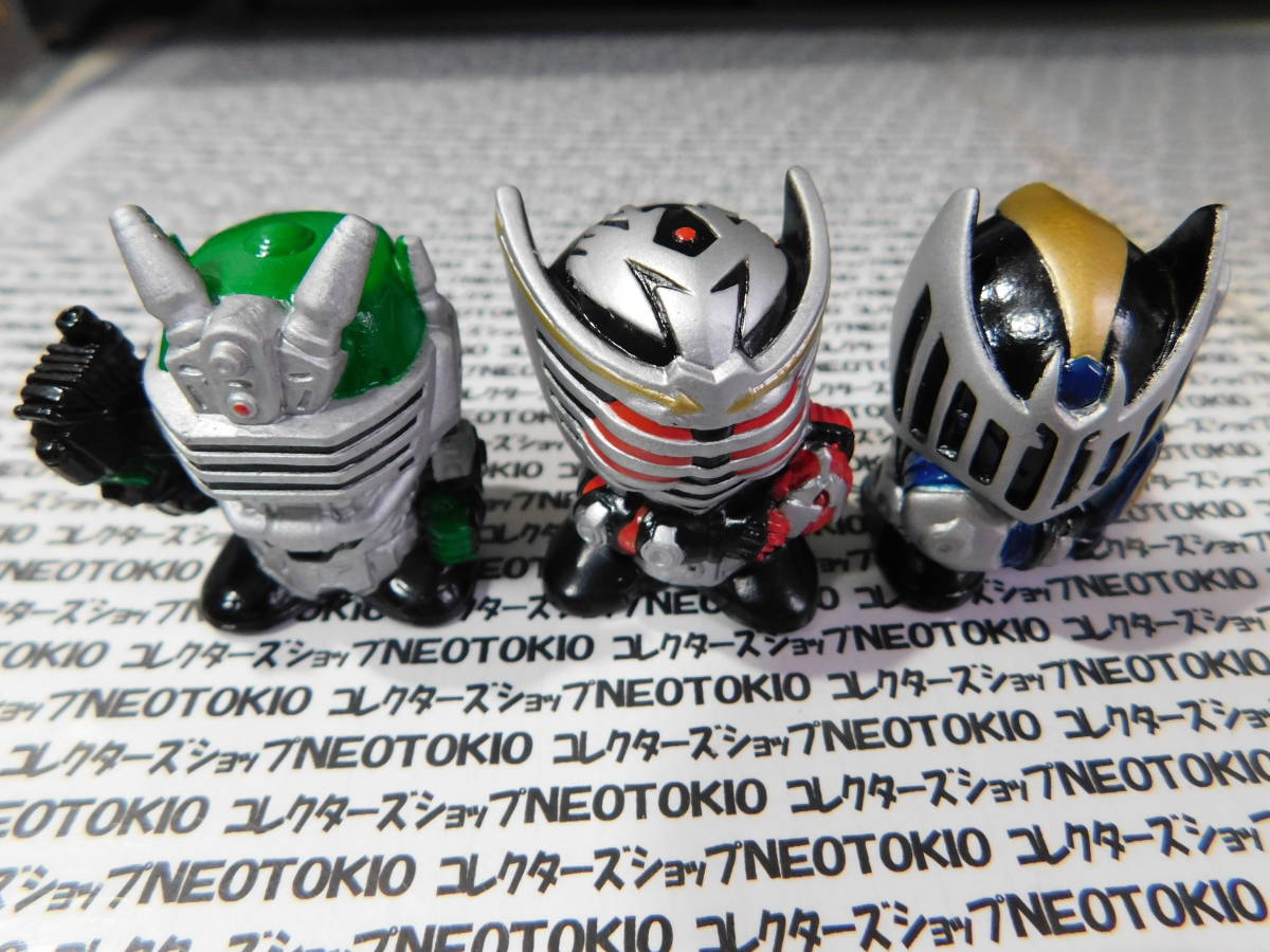  van Puresuto 2009 year Kamen Rider Dragon Knight Mini sofvi figure *3 kind set F