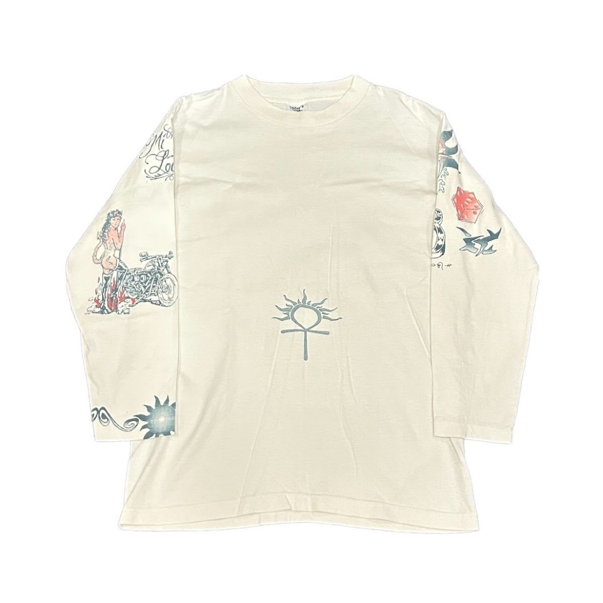 90's Today's Trendz デニスロッドマン 入れ墨 ロングスリーブ T 90's Today's Trendz デニスロッドマン 入れ墨 ロングスリーブ T