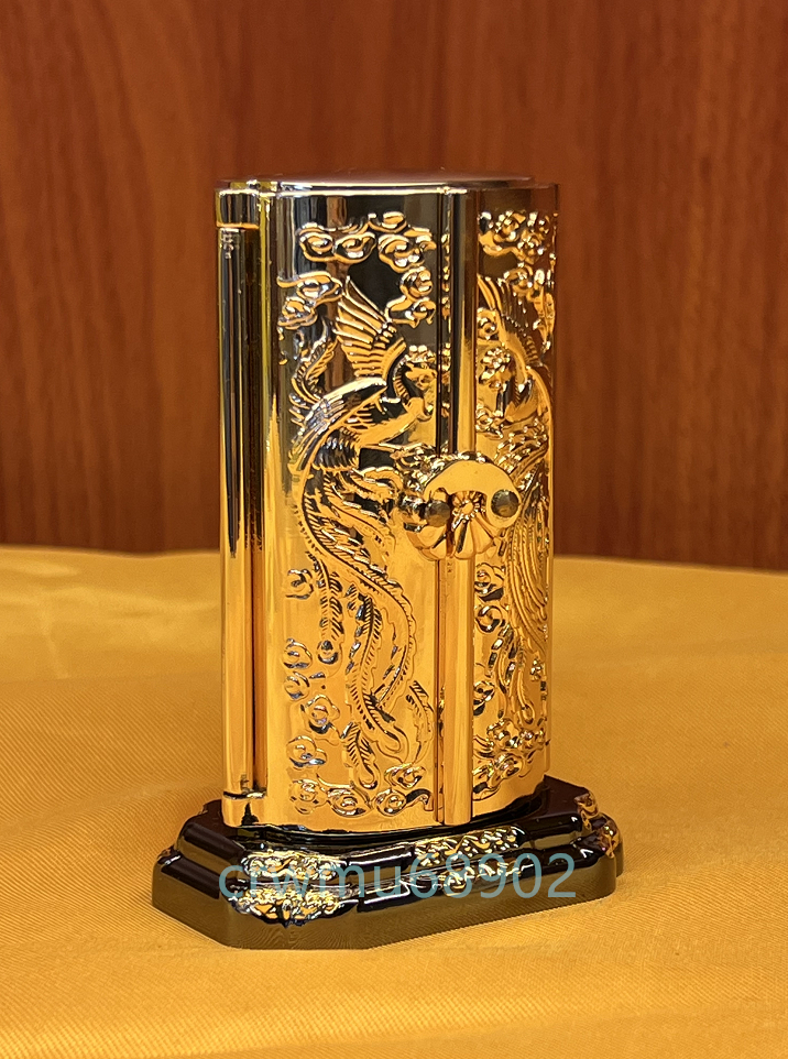 仏像 厨子入り 銅製 金メッキ 千手観音菩薩 高さ10.5cmの画像2