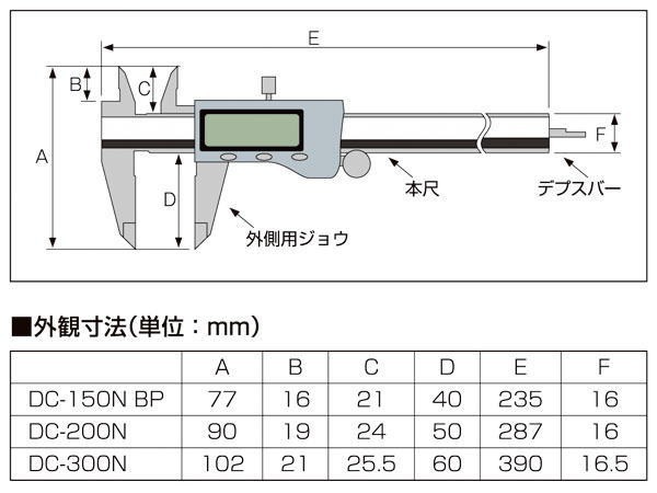 KDS デジタルノギス 300N DC-300N_画像3