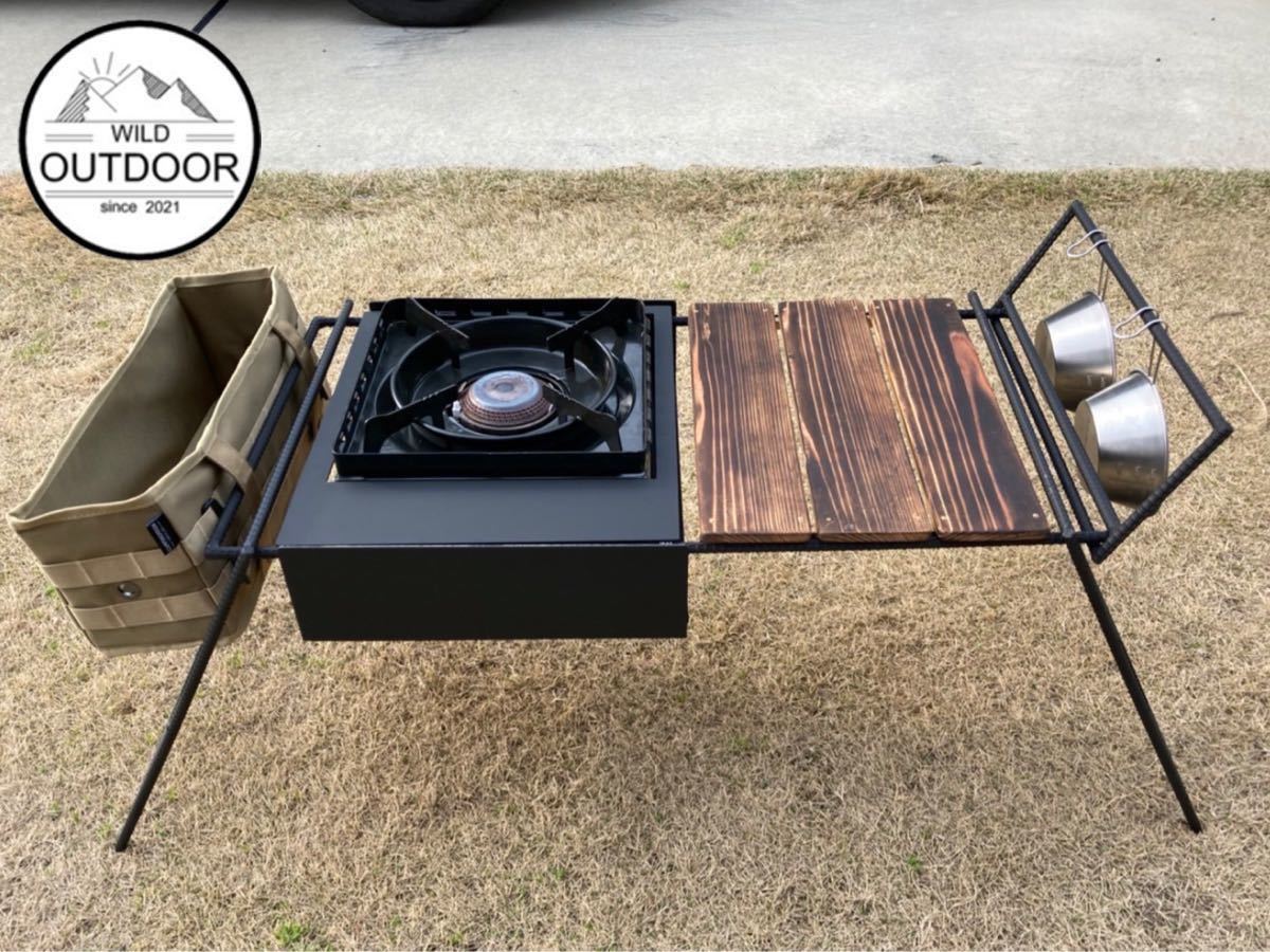WILD OUTDOOR ワイルドアウトドア タフまるアイアンテーブル ハーフ