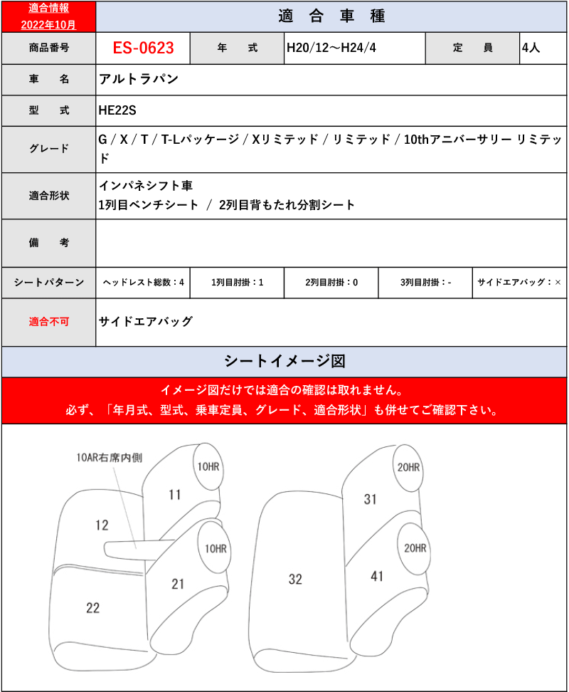 [Clazzio]HE22S アルトラパン(H20/12～H27/5)用シートカバー[クラッツィオ×プライム]_画像4