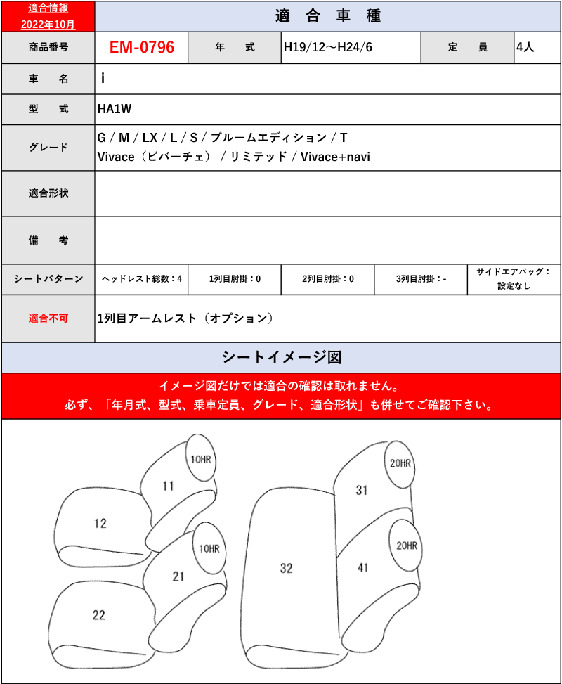 [Clazzio]HA1W i(H18/1～H25/9)用シートカバー[クラッツィオ×ジャッカ]_画像5