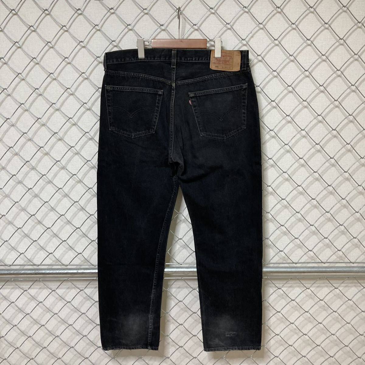 90s Levi's 501-0660 リーバイス 96年製 USA製 524 ブラックマジック ブラックデニムパンツ ジーンズ 38×32 _画像4