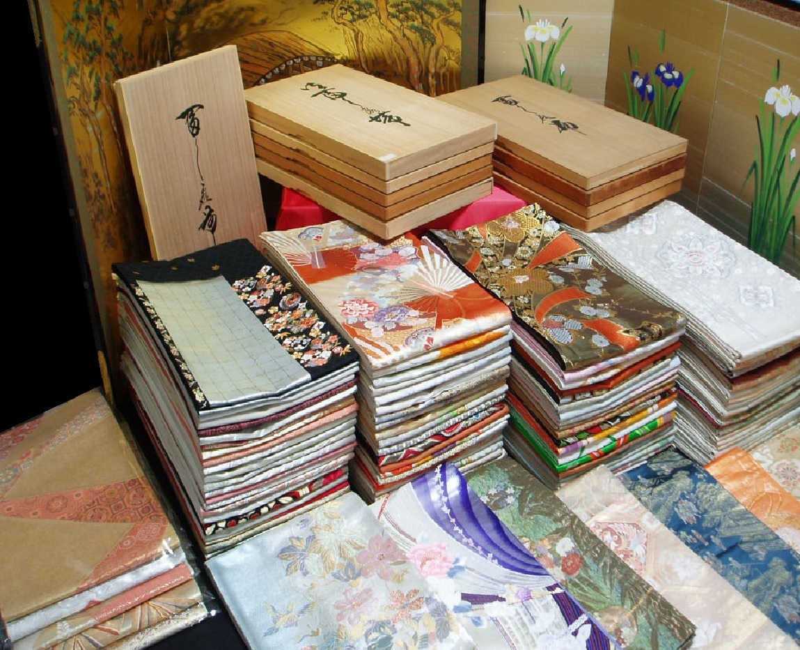 【京花美】 花 F38 袋帯純金24K本金プラチナ正倉院光琳刺繍等正絹袋帯100点