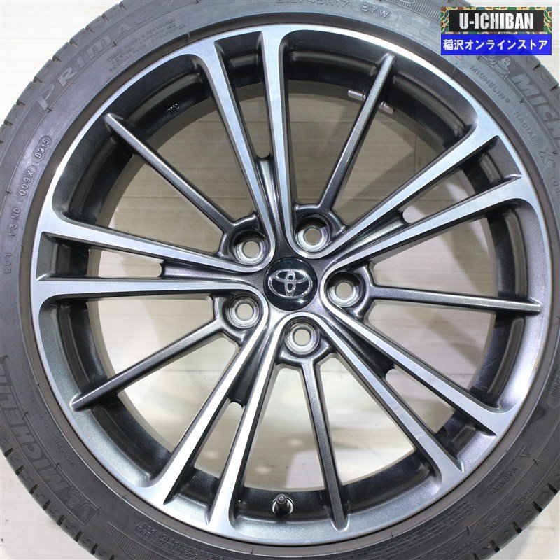 215/45R17 86 BRZ 等 トヨタ 86 純正 7-17+48 5H100 ミシュラン