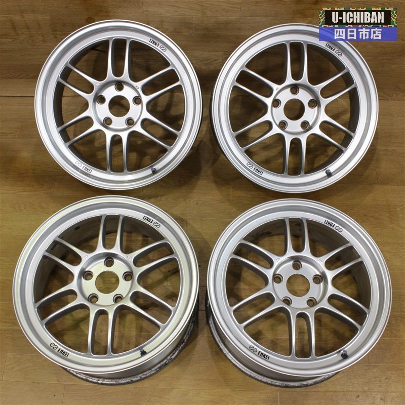 税込?送料無料】 美品 ENKEI RPF1 17×7.5 +48 5H PCD:114.3 4本 en