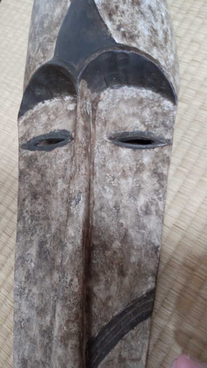 迫力 大型 アフリカのお面 アフリカマスク 飾り面 アンティーク マスク お面 _画像2