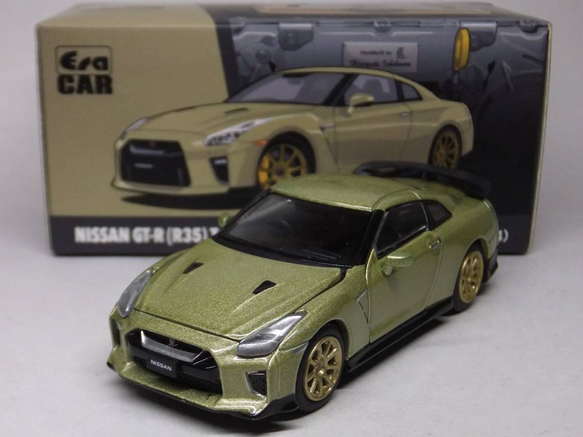 Era CAR★日産 GT-R (R35) T-spec 2022 Millennium Jade NISSAN ミレニアムジェイド 1/64_画像1