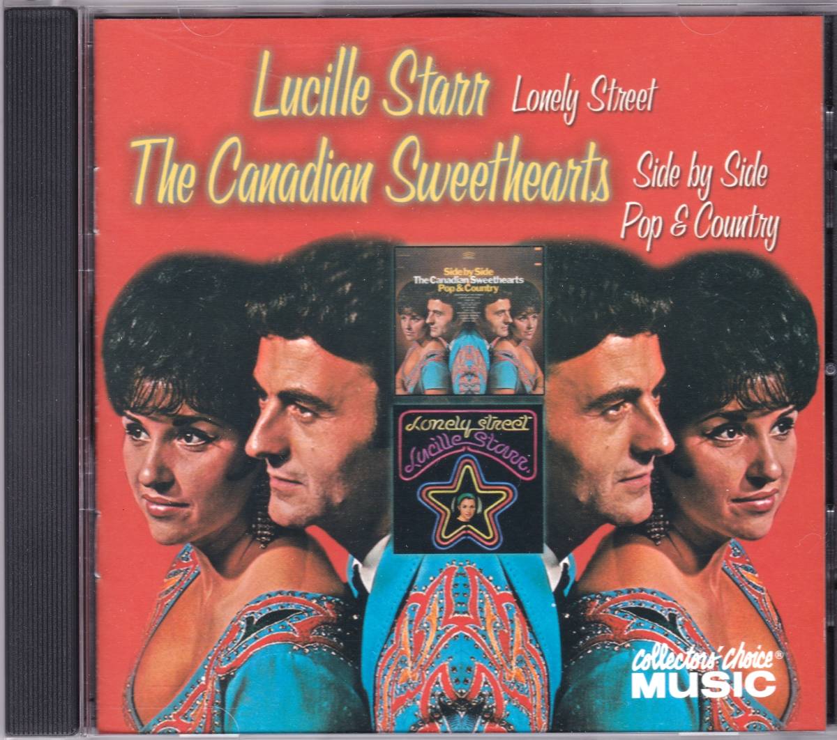 ☆Lucille Starr/Lonely Street＆The Canadian Sweethearts/Side By Side『67年＆69年発表のポップ・カントリー大名盤２in１＆+８曲』廃盤_画像1