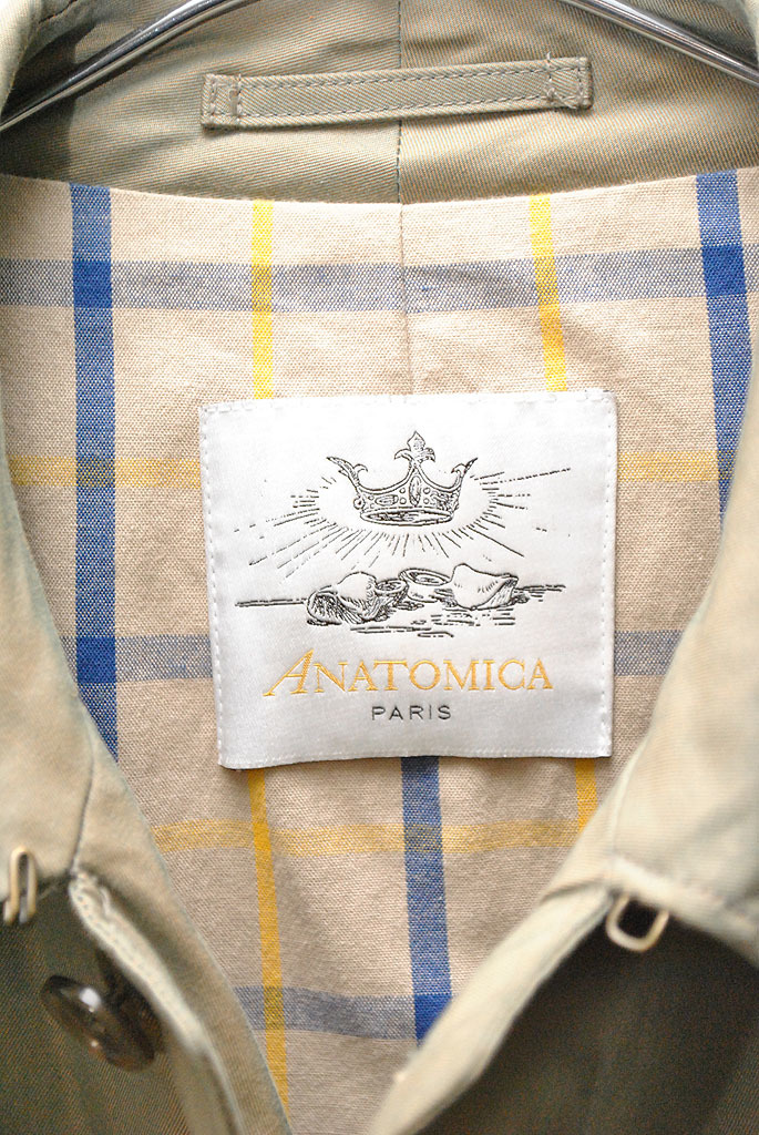 ANATOMICA SINGLE RAGLAN GABARDINE COAT アナトミカ/シングルラグランギャバジンコート/ステンカラーコート/54_画像6