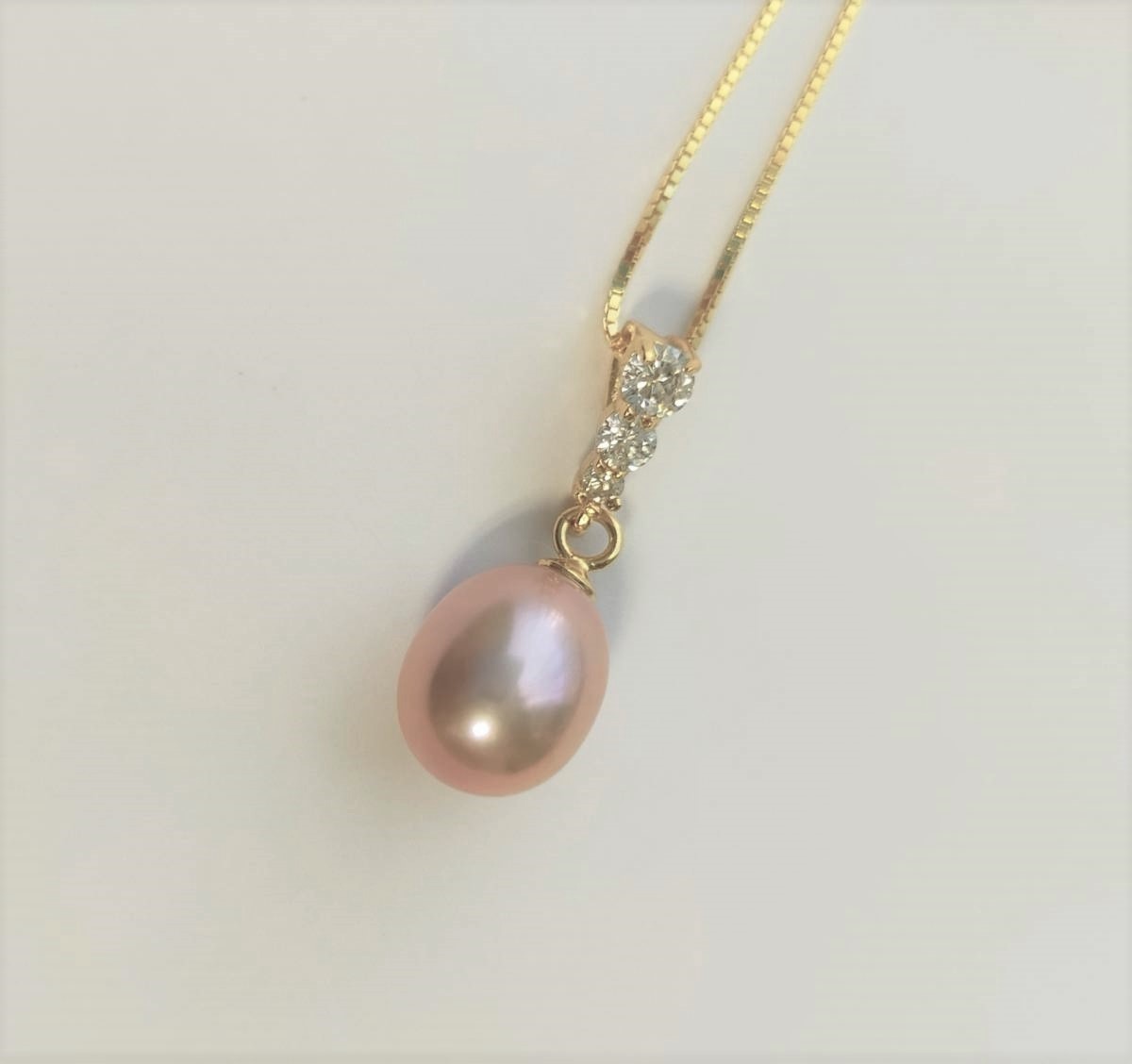 パープル パール ペンダント ネックレス 淡水パール シルバー 925