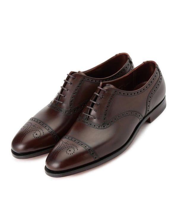 新品未使用　CROCKETT&JONES クロケット&ジョーンズ　セミブローグシューズ　 9.5 9ハーフ　9 1/2 ダークブラウン　COVENTRY コベントリー_画像1