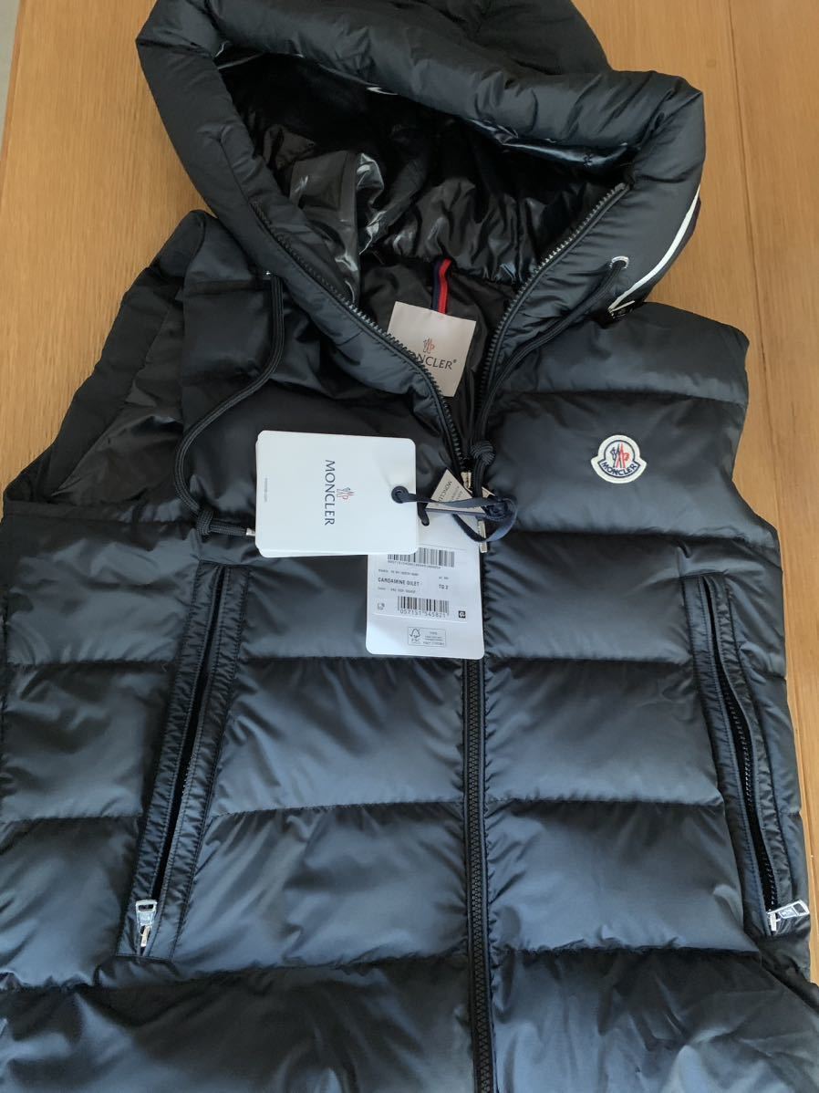 22年新作★ Moncler Cardamine Vest Black(999) 2サイズ　モンクレール　ダウンベスト　ブラック　ビームズ