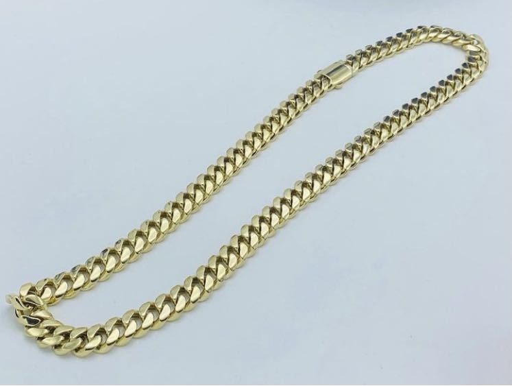 新品 10k k10 ネックレス マイアミ キューバン Miami Cuban アバランチ avalanche アヴァランチ grillz jewelz 10kt グリルズジュエルズ_画像2