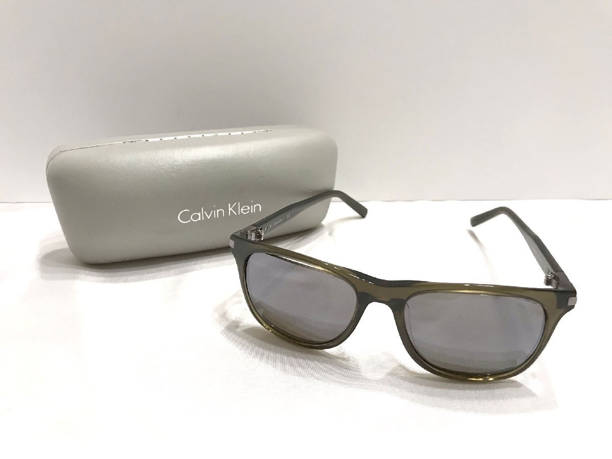 #[YS-1] Calvin Klein Calvin Klein # мужской солнцезащитные очки I одежда # пластиковая оправа Brown светло-коричневый тон [ включение в покупку возможность товар ]#D