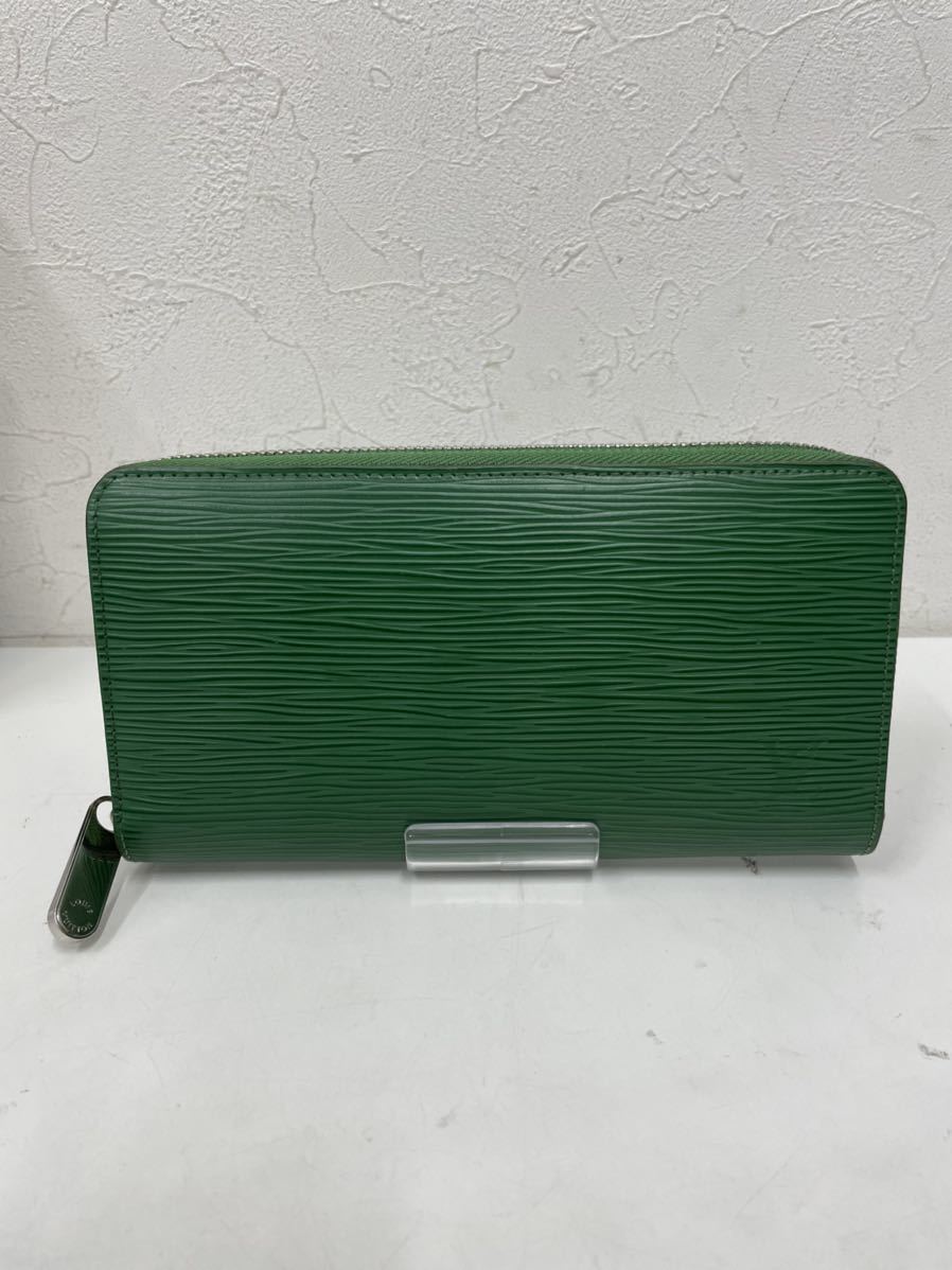 LOUIS VUITTON ルイヴィトン 長財布 ジッピーウォレット エピ グリーン 緑 レザー M60303_画像2