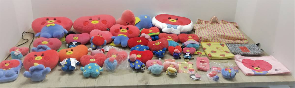 145 J) *1 jpy ~* BT21 TATA goods soft toy mascot bag etc. summarize [ used ]