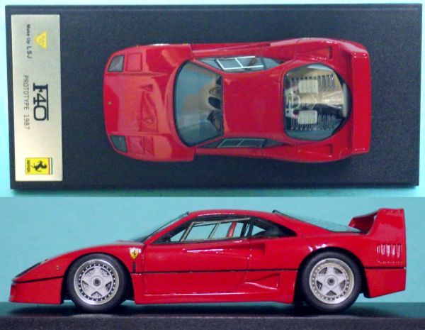 m904 1/43 フェラーリ F40 プロトタイプ 1987 レッド メイクアップ