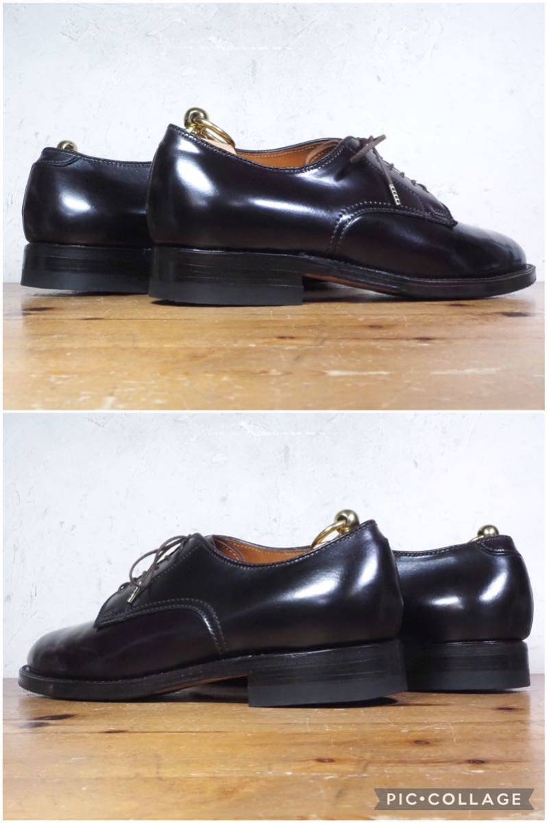 【1度使用程度/極美品】USA製 Alden/オールデン 53511 コードバン プレーントゥ モディファイド Men’s 51/2D 23.5cm相応 No.8/anatomica_画像7
