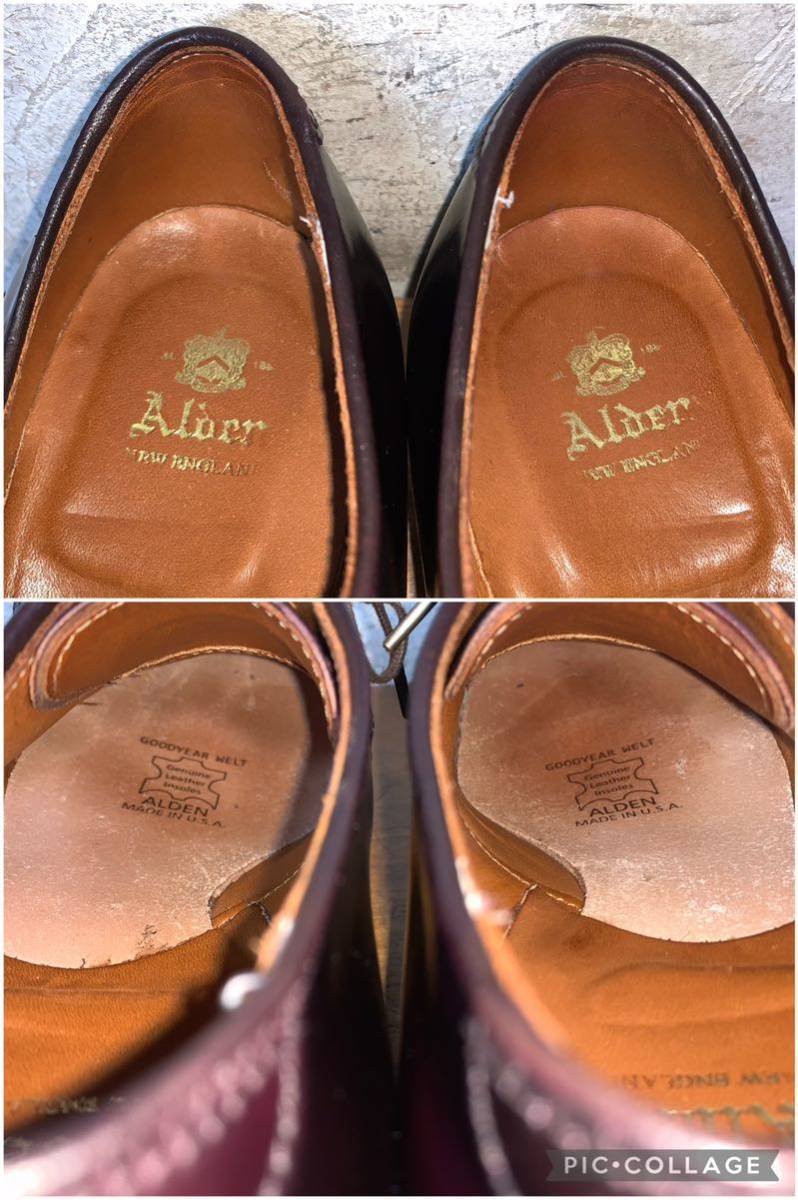 【1度使用程度/極美品】USA製 Alden/オールデン 53511 コードバン プレーントゥ モディファイド Men’s 51/2D 23.5cm相応 No.8/anatomica_画像10