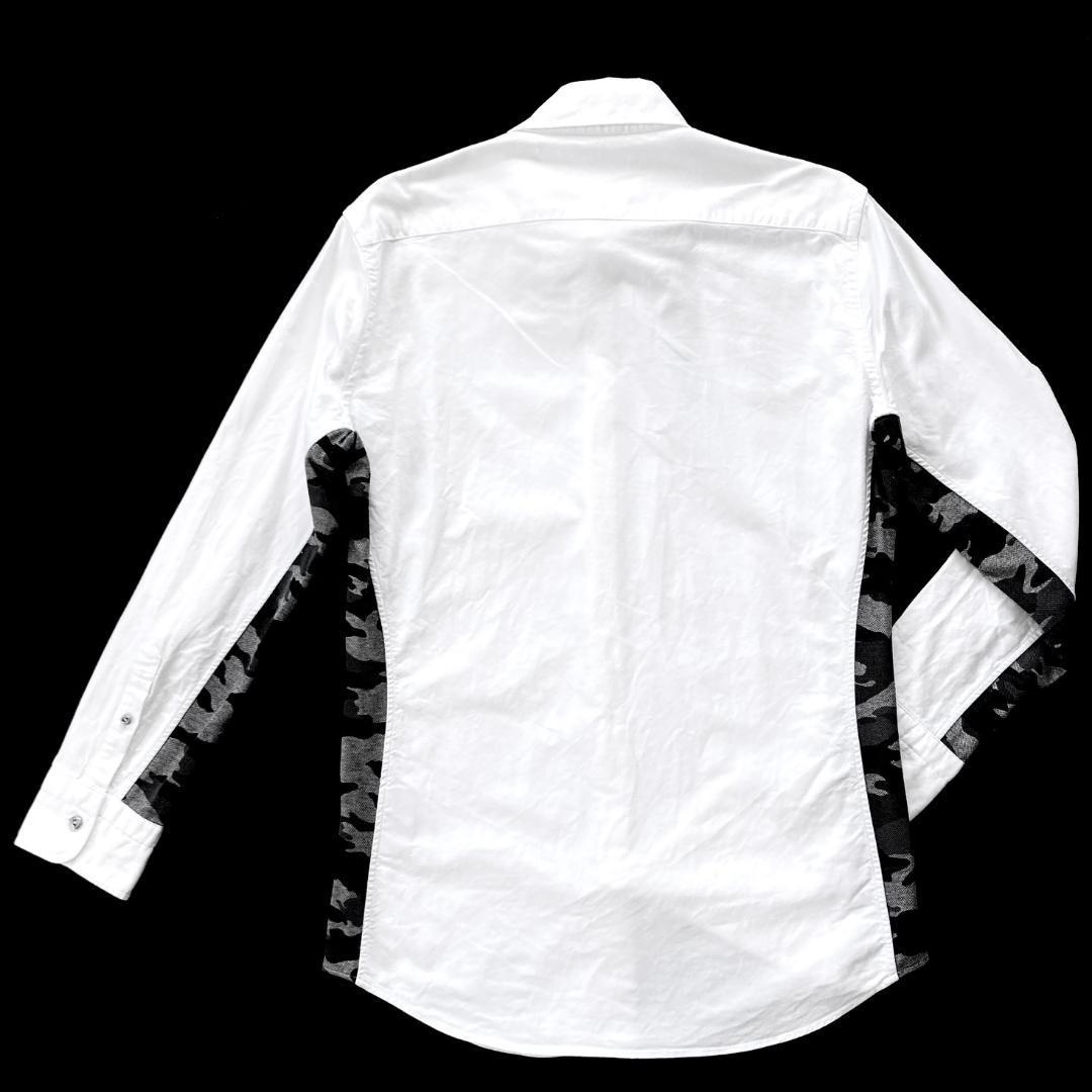 最高の 定価2.2万 junhashimoto ミニカラーサイドジャージリネンシャツ 