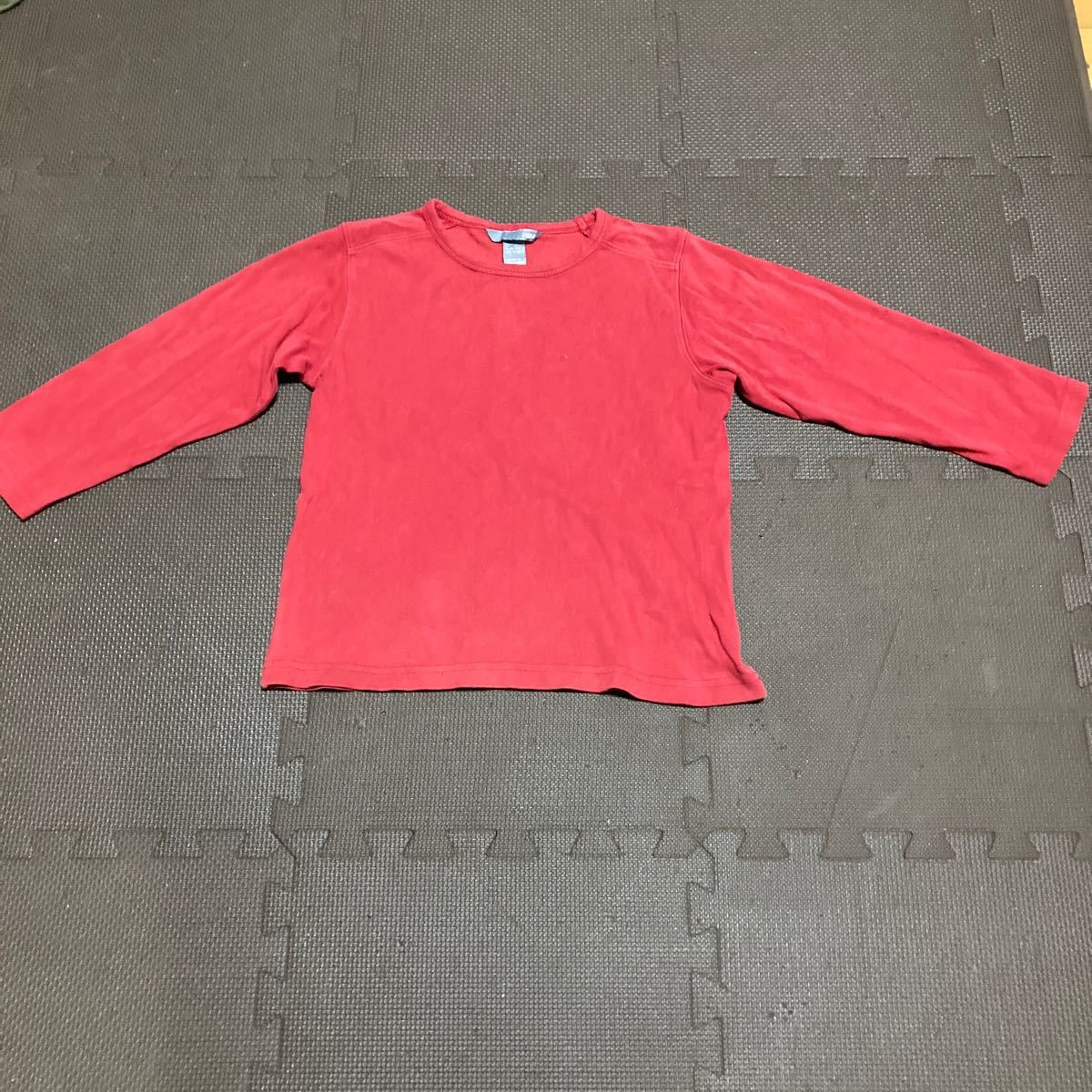 H&M 赤長袖Tシャツ　116cm