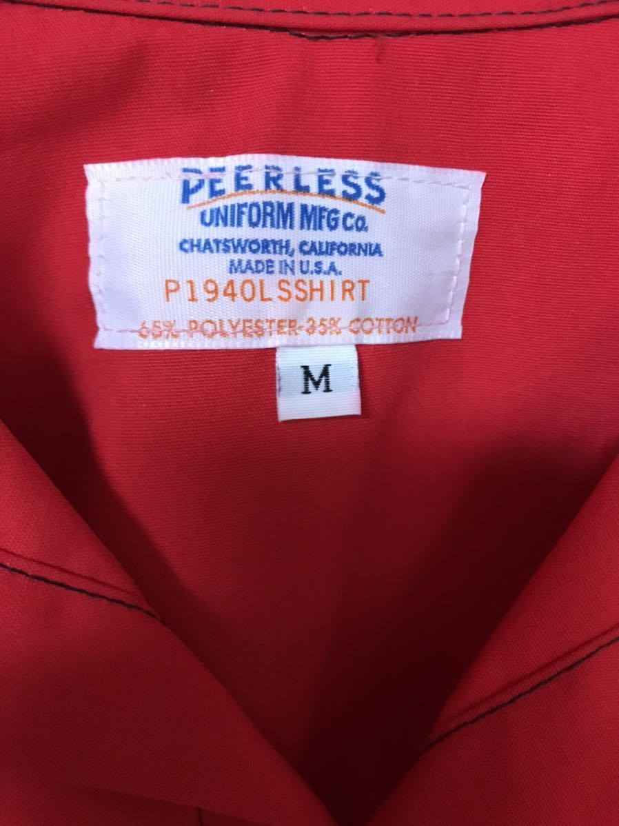 70s〜80s USED PEERLESS WORK SHIRT 中古 70's〜80's ワーク シャツ Mサイズ ほぼデッドストック 新品に近い ウエスタン 送料無料