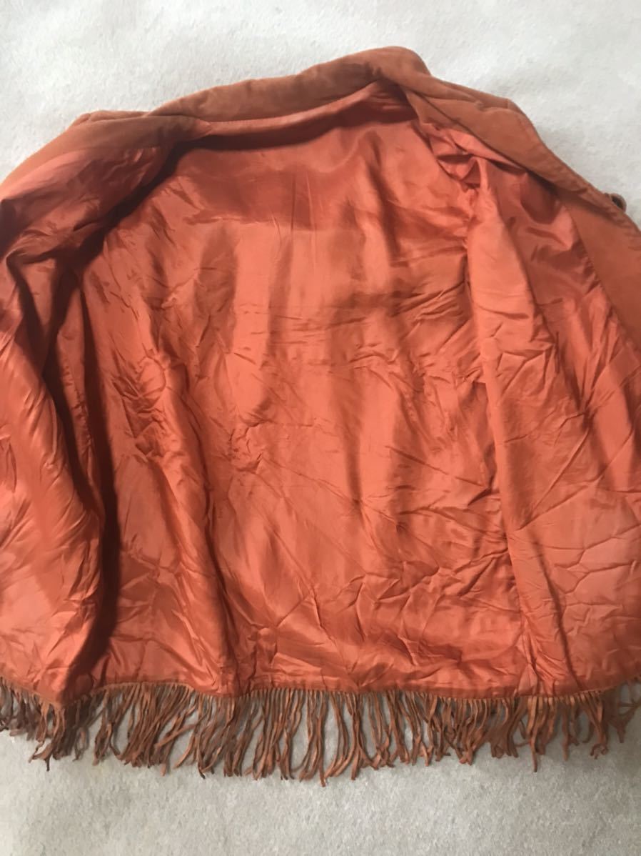 中古 LADIES FAKE SUEDE WESTERN JACKET 女性用 フェイク スエード ウエスタン ジャケット Mサイズくらい 送料無料_画像7