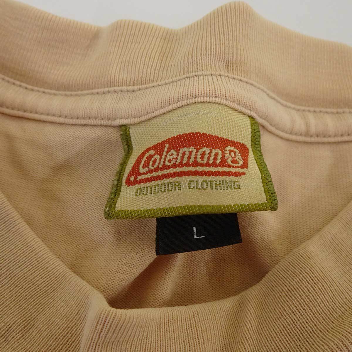 【中古】コールマン 半袖Tシャツ L ベージュ FT-37 メンズ Coleman トップス_画像2