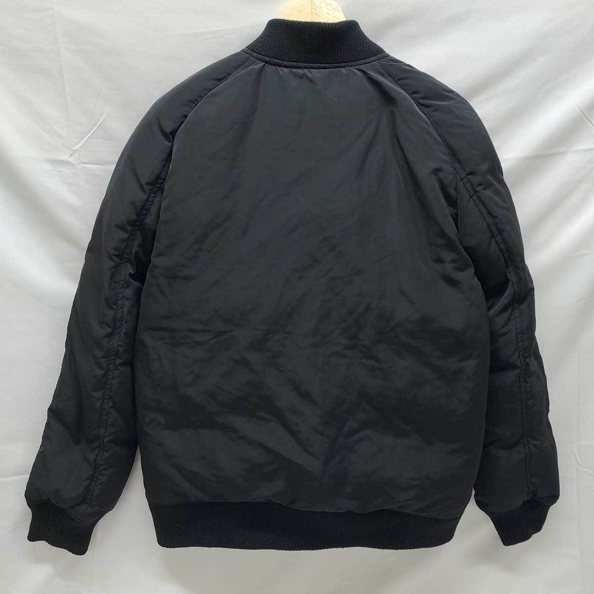 [ used ] Urban Research reversible down rib blouson jacket 38 black x khaki WH67-17Y007 men's URBAN RESEARCH