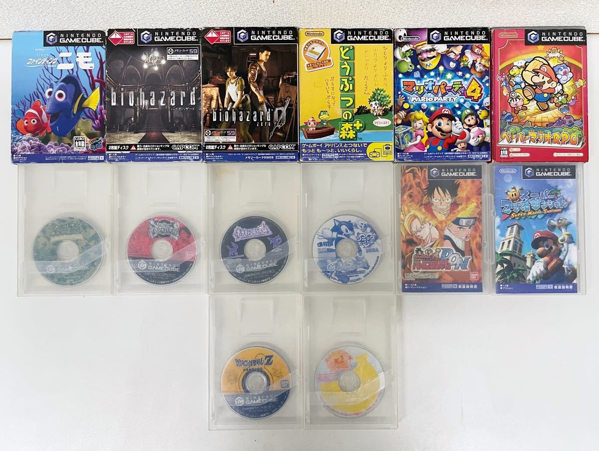 GMK-057 任天堂 GAMECUBE ゲームキューブ ソフト まとめ売り 14点セット メモリーカードあり