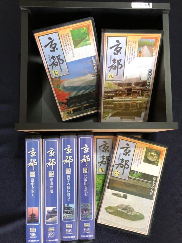 「日本通信教育連盟 ビデオ全集 京都 全8巻セット VHS 特製木箱入り」_画像3