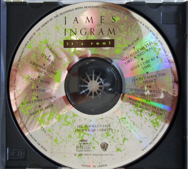 C/国内盤中古CD☆ジェームス・イングラム(JAMES INGRAM)「IT' REAL」☆　解説・英詞、対訳つき☆帯はありません☆品番22P2-2773_画像3