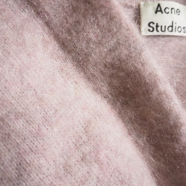 J9400P ▼Acne Studios アクネストゥディオズ▼ RAYA MOHAIR ウール モヘア ロングニットカーディガン ピンク オーバーサイズ 秋冬 rb mks_画像5