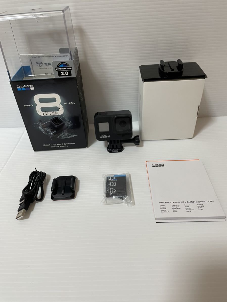 ほぼ 新品GoPro HERO8 Black ゴープロ ヒーロー8 ブラック ウェアラブル アクション カメラ CHDHX-801-FW 開封済み_画像1