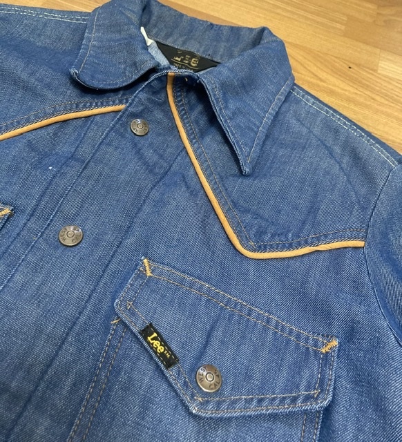 70's VINTAGE USA製 Lee ウエスタンシャツジャケット デニムジャケット ヴィンテージ オリジナル 70年代 古着