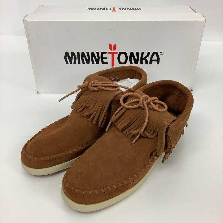 新品 アーバンリサーチ MINNETONKA ミネトンカ VENICE ベニス スエード レディース フリンジスニーカー 靴 シューズサイズ8 24.5～25.0cm_画像4