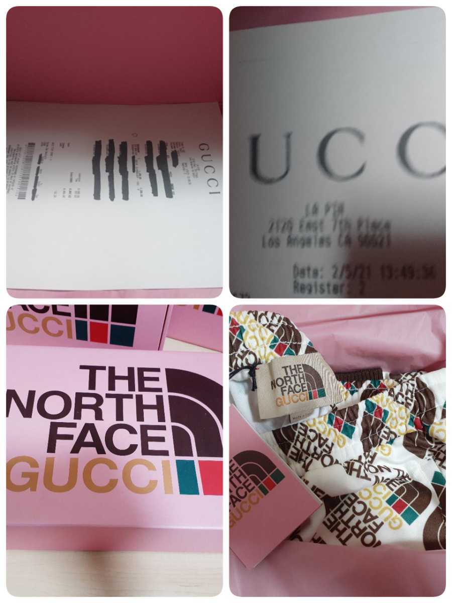 新品正規Lサイズ Gucci x The North Face Web Print Technical Jersey Jacket テクニカルジャージーパンツ 総柄トラックパンツ_画像10