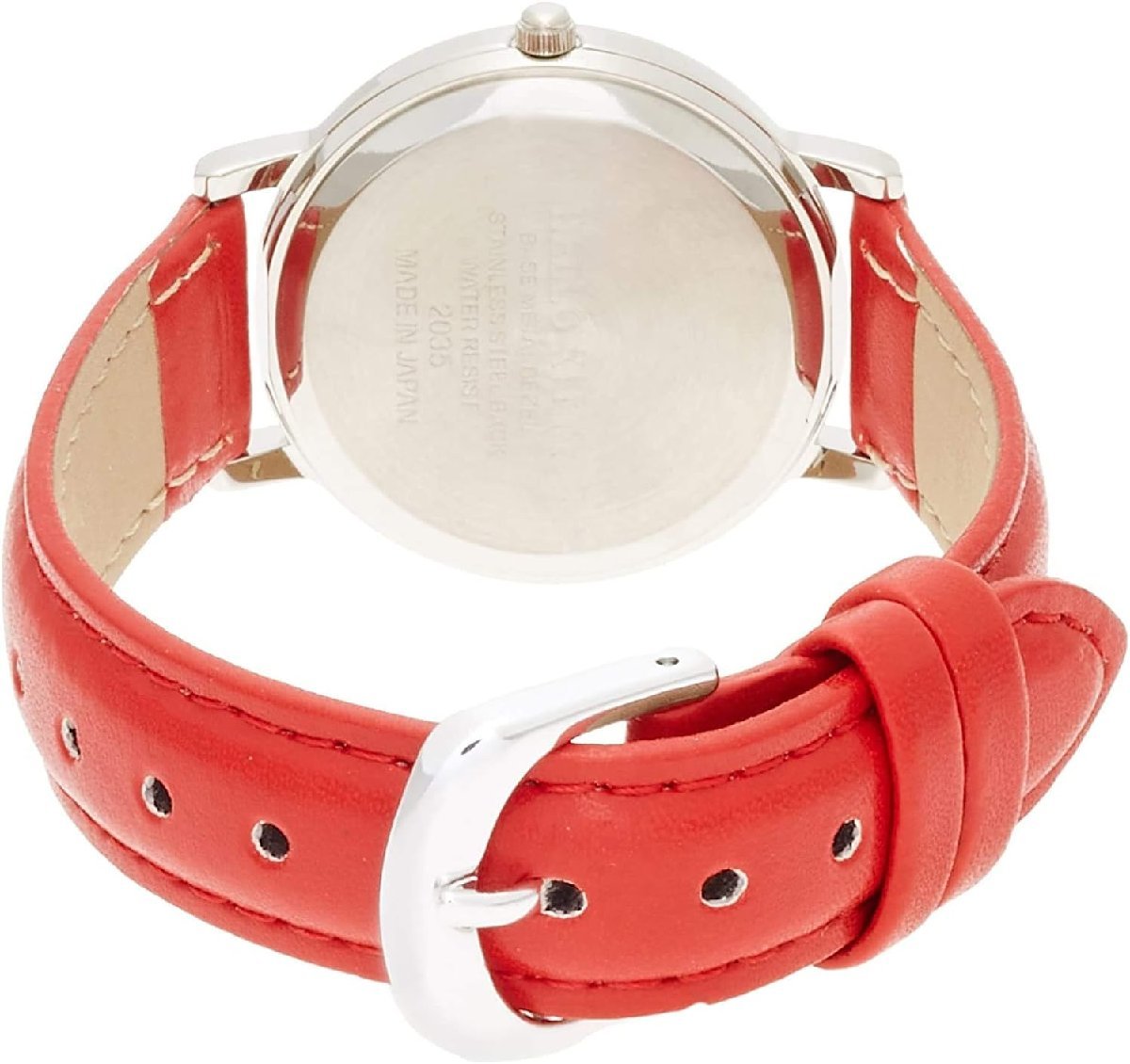  Citizen wristwatch Hello Kitty waterproof leather belt made in Japan 0017N002 red 4966006059830/ free shipping 