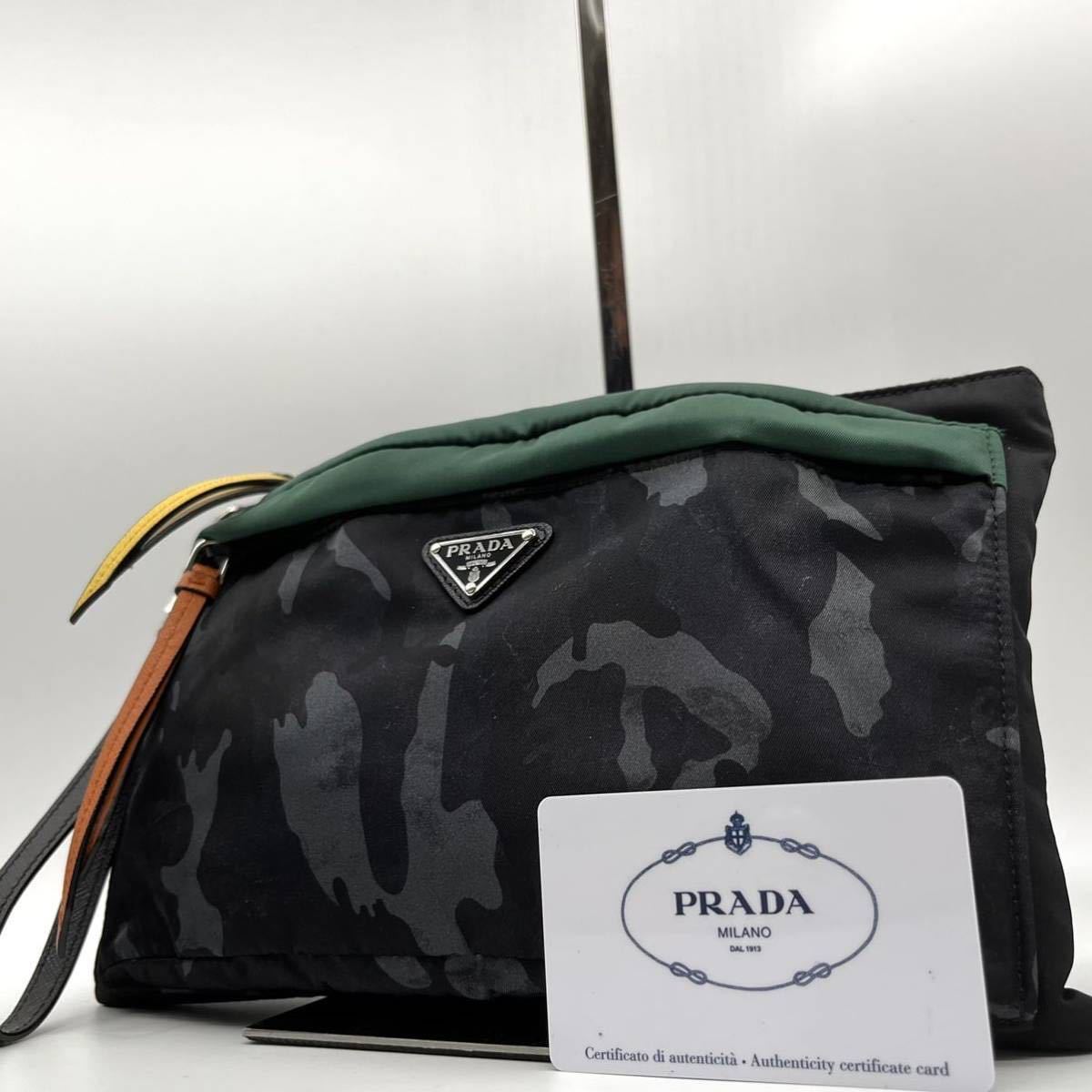 1円〜【極美品】プラダ PRADA クラッチバッグ ボディバッグ セカンド