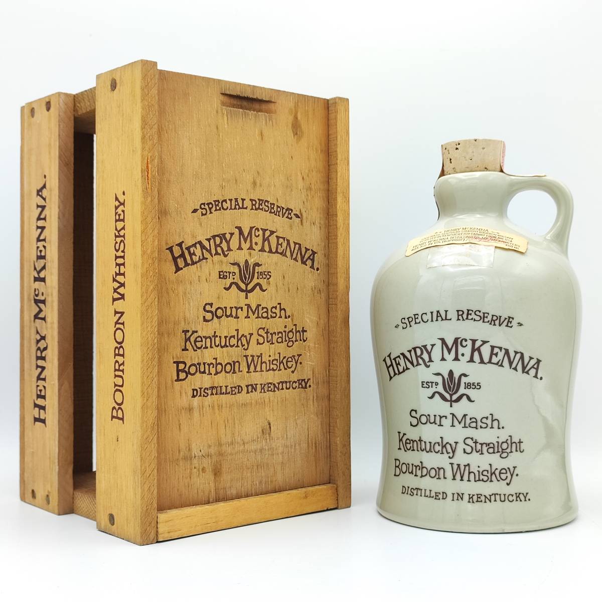 HENRY McKENNA SPECIAL RESERVE SOUR MASH Kentucky Straight Bourbon Whiskey Stone Jug　40度　750ml Yahoo!フリマ（旧）