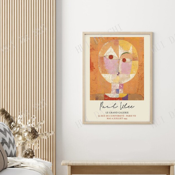 G2074 パウル・クレー Paul Klee キャンバスアートポスター 50×70cm