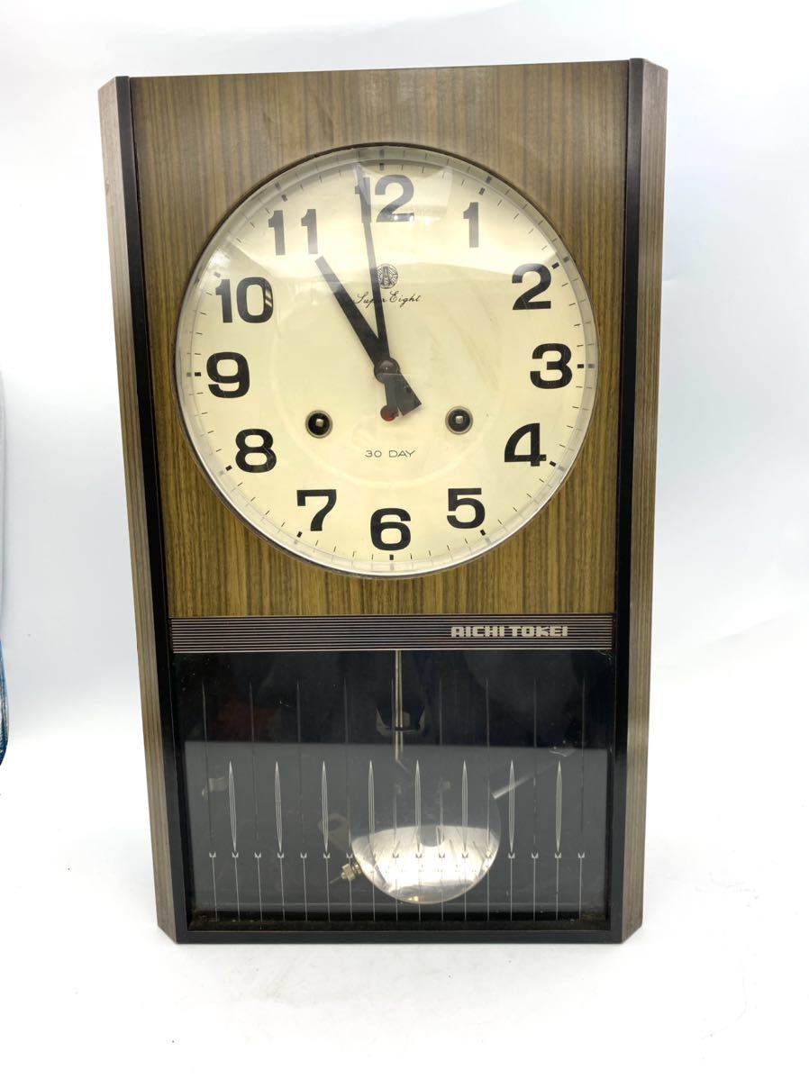 SEIKO精工30DAY八角型振り子時計ゼンマイ掛け時計柱時計ボンボン時計古