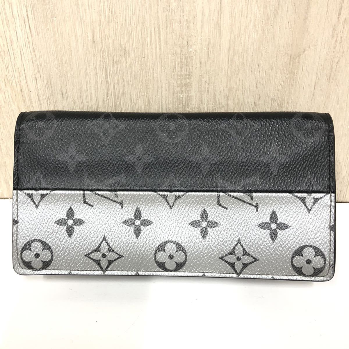 【LOUIS VUITTON】ルイヴィトン★長財布 モノグラムエクリプス ポルト フォイユ プラザ M63027 10_画像1