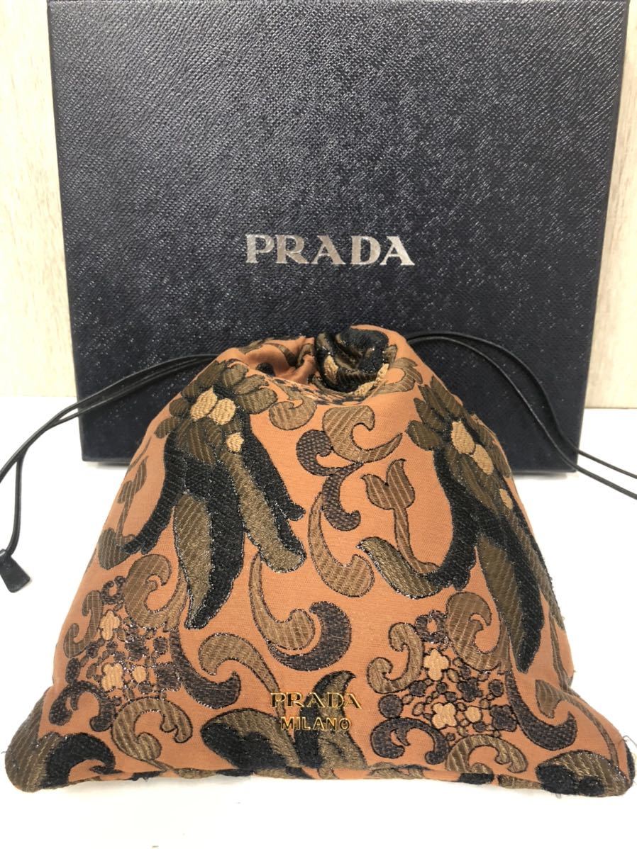 箱付き☆【PRADA】プラダ☆ポーチ 巾着袋 総柄 1MU001 10
