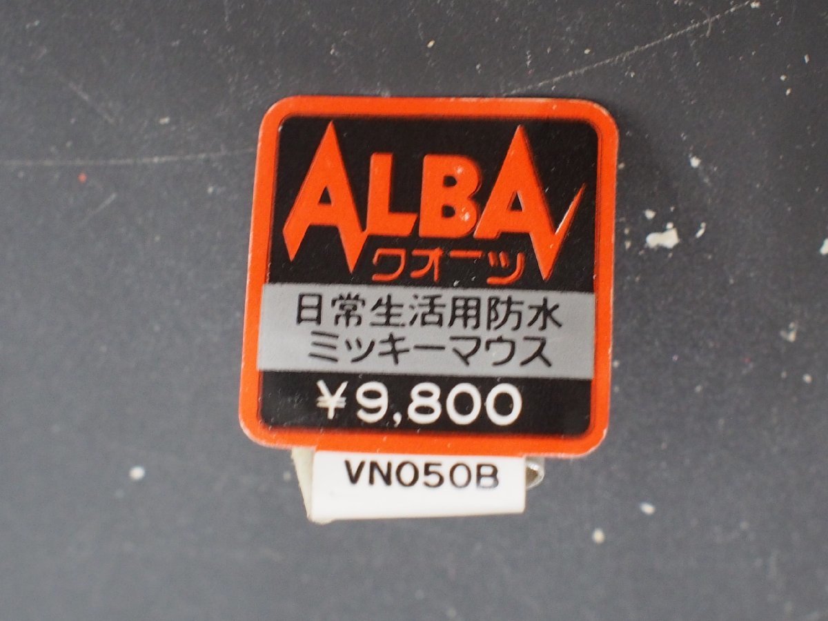 セイコー SEIKO アルバ ALBA ミッキーマウス オールド クォーツ 腕時計用 新品販売時 展示タグ 紙タグ 品番: VN050B cal: Y643_画像1